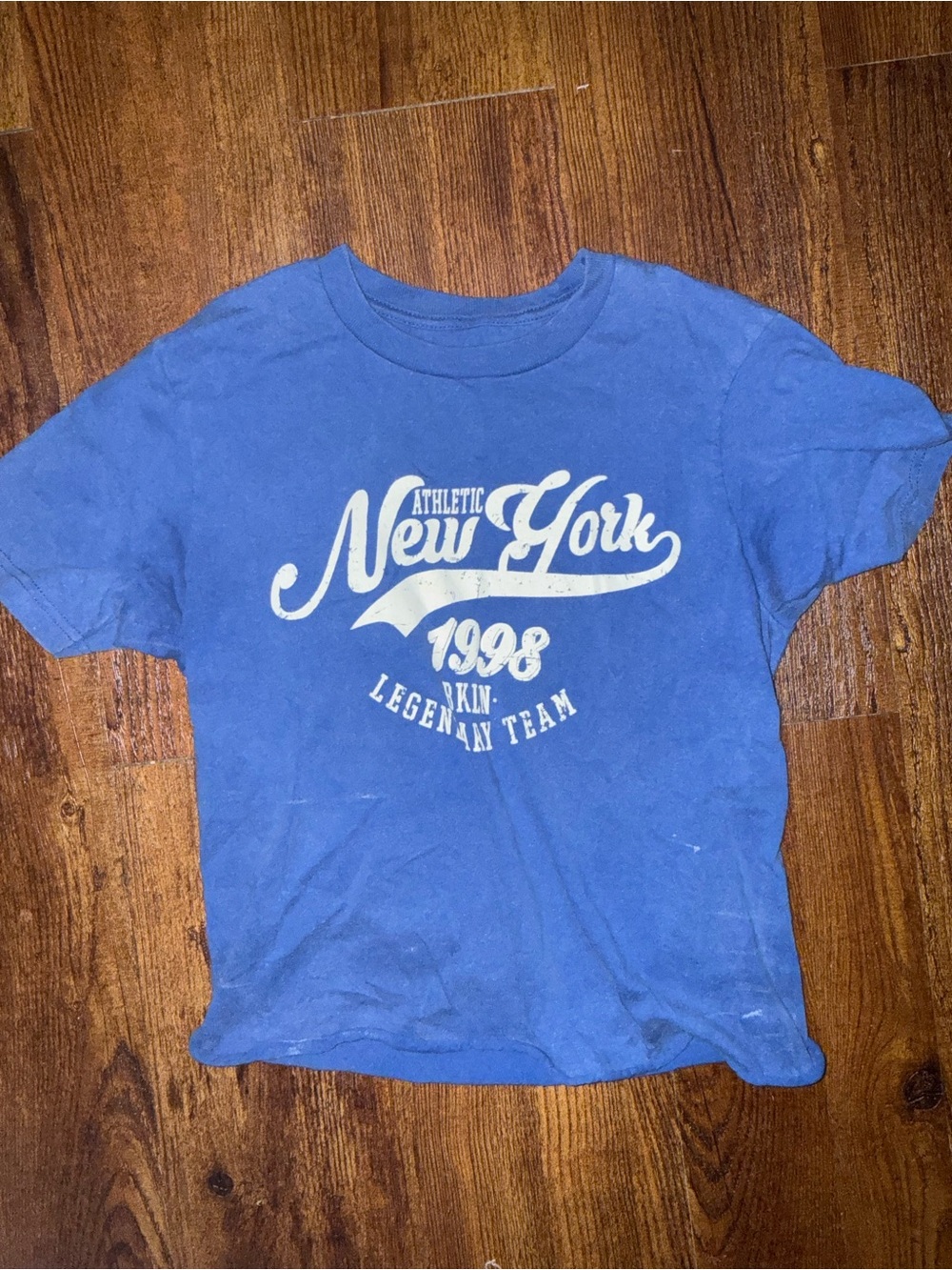 T.J.Maxx Blue Graphic 'New York 1998' Short Sleeve Tee